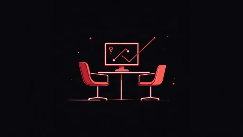 Neonski prikaz analize podataka i rasta sa grafikom na monitoru - AI alati za web dizajn
