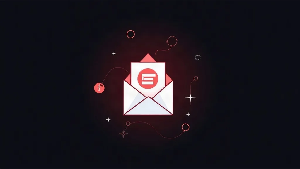 Ikonicna ilustracija otvorene koverte sa porukom za cold email kampanju digitalnih agencija
