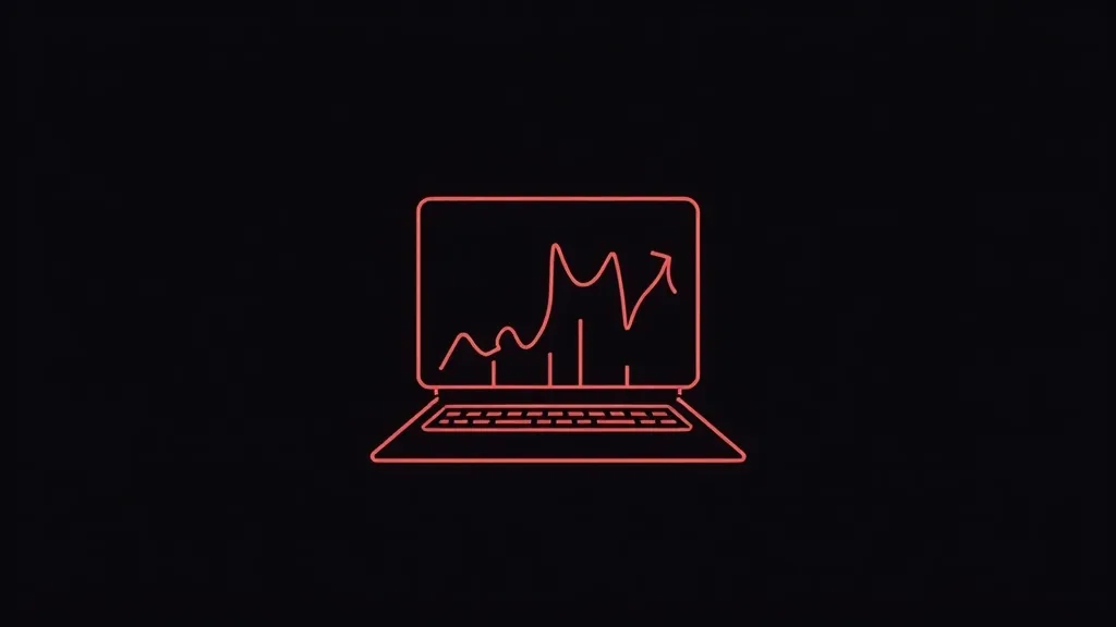 Laptop sa grafikonom rasta - digitalni marketing za mala preduzeća u Srbiji