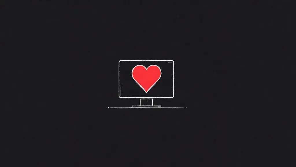 Monitor sa crvenim srcem - početak izgradnje online prisustva i privlačenja prvih klijenata