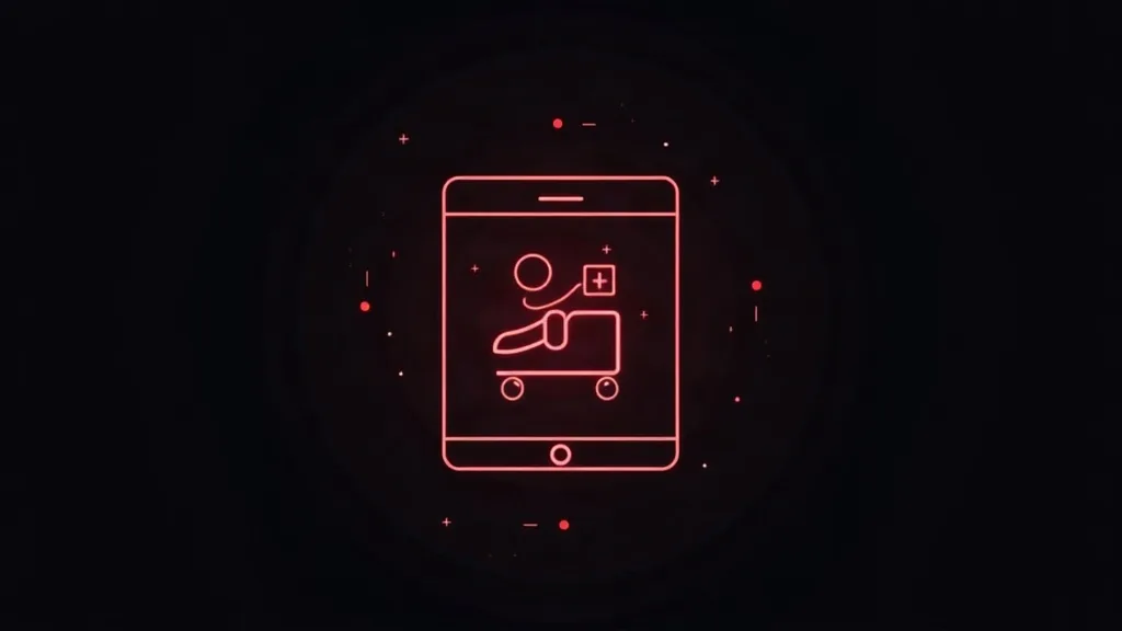 Neonska ikona mobilnog šoping sistema sa linijom plus znaka na crnom pozadinom za mobile-first dizajn